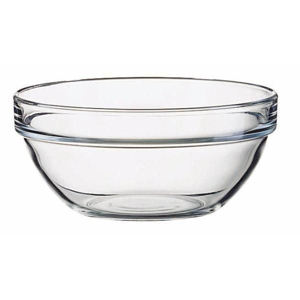 Stackable Assorted Clear Glass Bowls (Set of 10)