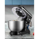 650-Watt 6 Qt. 6- Speed Black Tilt-Head Kitchen Stand Mixer with Beater, Dough Hook and Wire Whip