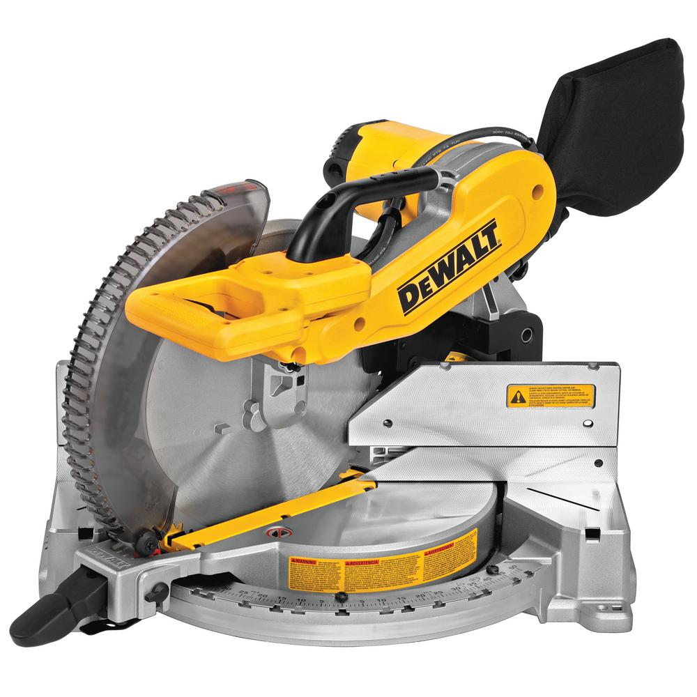 15 Amp Corded 12 in. Double Bevel Compound Miter Saw with Bonus Heavy-Duty Work Stand - Super Arbor