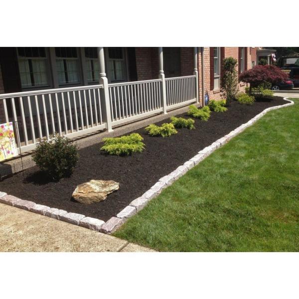 Cobblestone 9 in. x 5 in. x 5 in. Rose Granite Edging (75-Pieces/56 Linear ft./Pallet) - Super Arbor