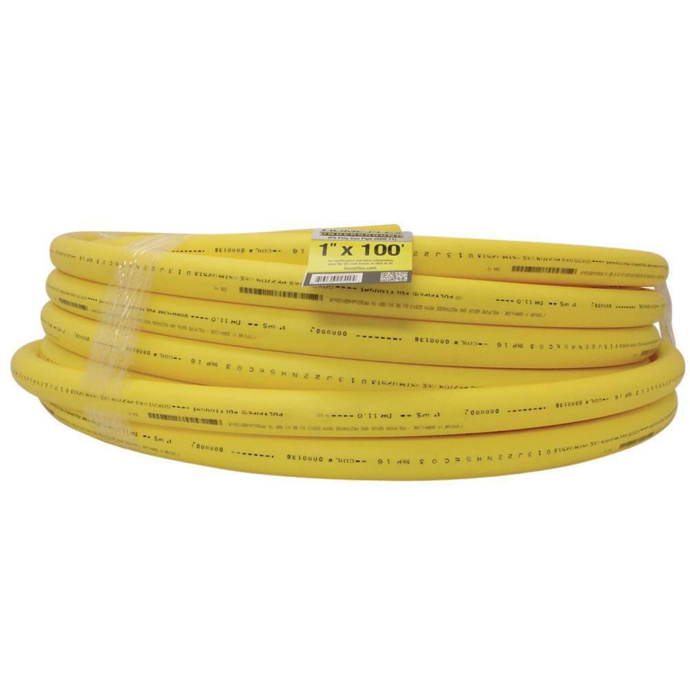 1/2 in. IPS x 500 ft. DR 9.3 Underground Yellow Polyethylene Gas Pipe - Super Arbor