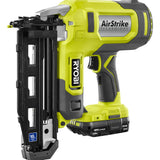 RYOBI 18V ONE+ AirStrike 16-Gauge Straight Finish Nailer Kit (2-1/2 in.) with 1.5Ah Battery and Charger, P326KN