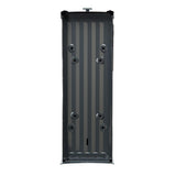 Edson Medium, Steel, Post Mount Mailbox, Gray - Super Arbor