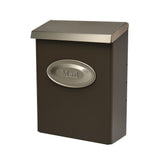 Designer Medium, Vertical, Wall Mount, Locking Mailbox, White - Super Arbor