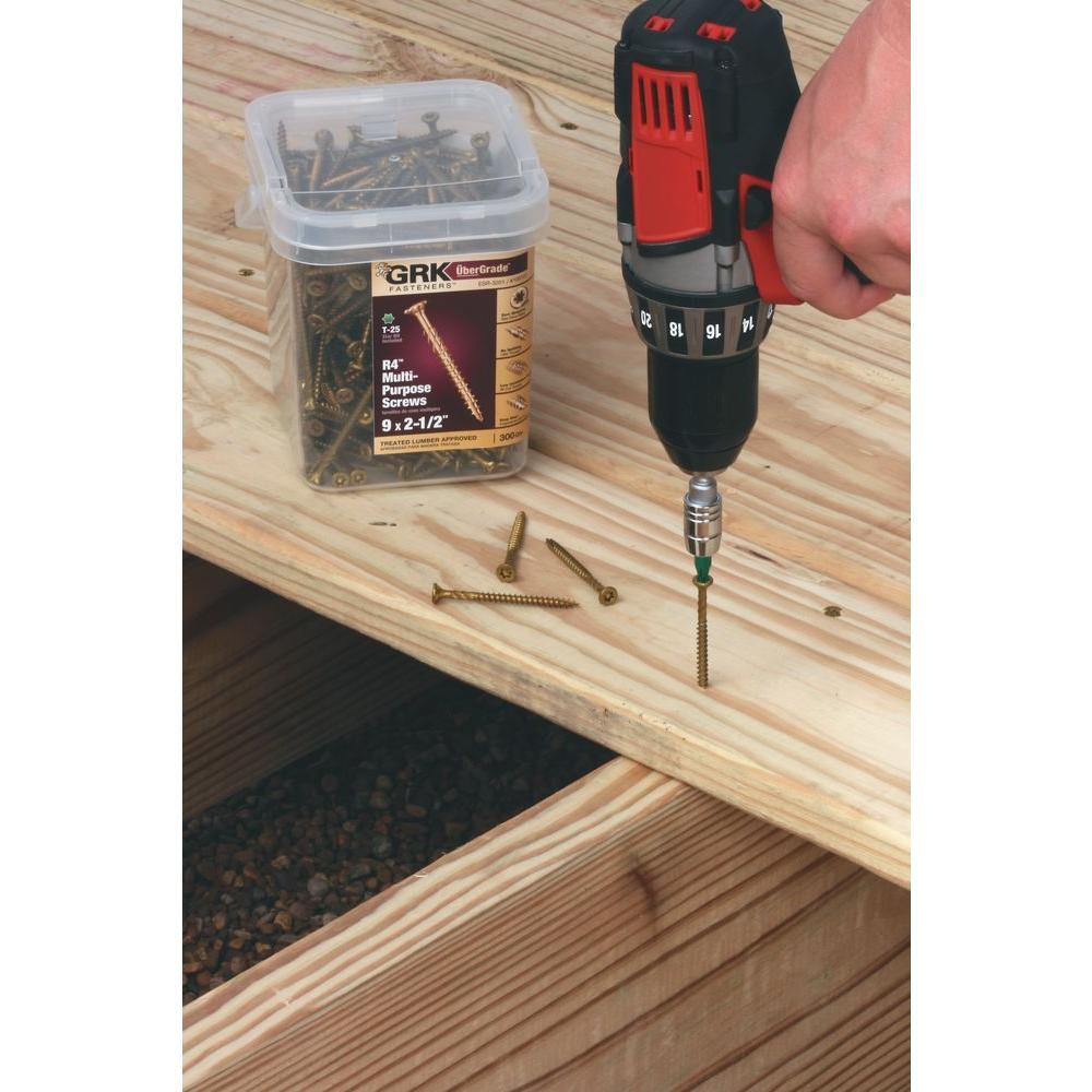 #12 x 5-5/8 in. R4 Multi-Purpose Star Drive Flat Head Screw (50 per Pack) - Super Arbor
