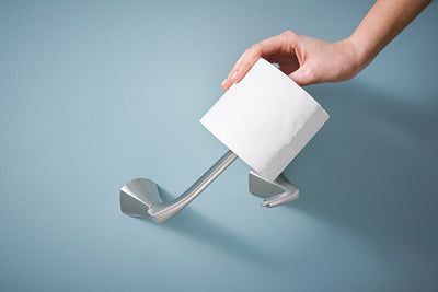 Moen Lindor Brushed Nickel Pivot Toilet Paper Holder