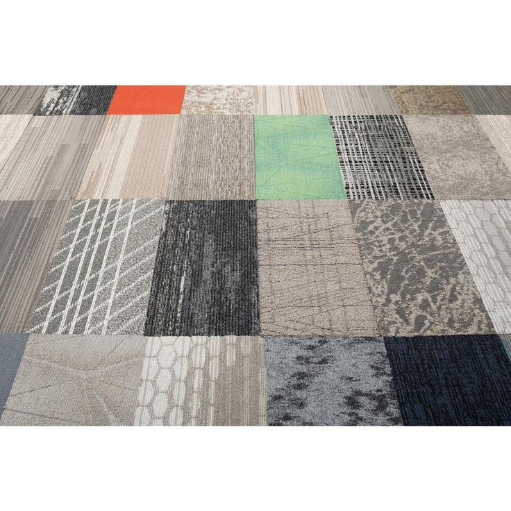 Versatile Assorted Pattern Commercial Peel and Stick 12 in. x 36 in. Carpet Tile Planks (10 Tiles/Case)