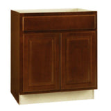 Hampton Assembled 30x34.5x24 in. Sink Base Kitchen Cabinet in Satin White