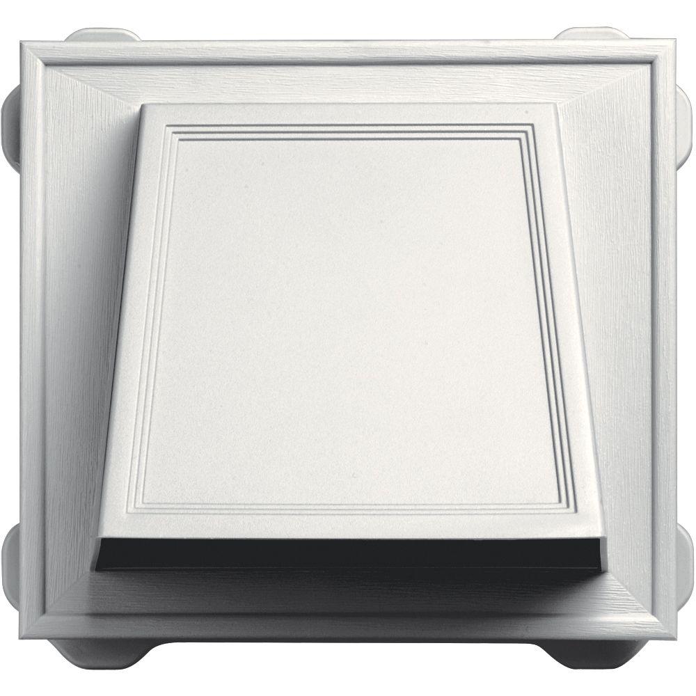 6 in. Hooded Siding Vent #123-White - Super Arbor