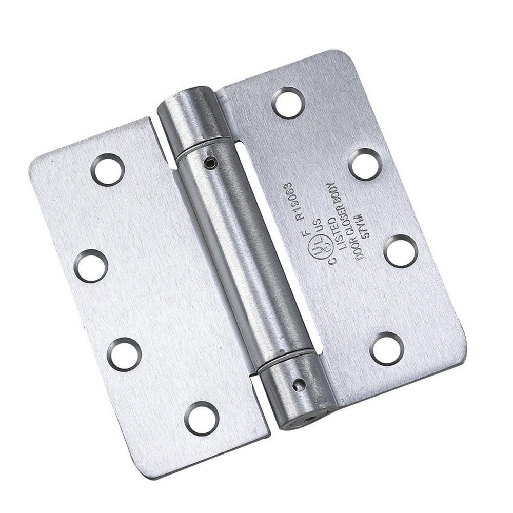 4 in. x 4-1/2 in. Full Mortise Adjustable Spring Hinge - Super Arbor