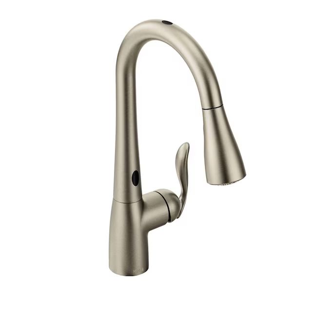 Moen Arbor Spot Resist Stainless 1-Handle Deck-Mount Pull-Down Handle Kitchen Faucet (Deck Plate Included)
