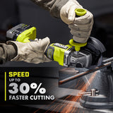 RYOBI 18V ONE+ HP Brushless 4-1/2 in. Angle Grinder/Cut-Off Tool Kit with 2.0Ah Battery and Charger