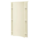 Accord 1.25 in. x 36 in. x 77 in. 1-Piece Direct-to-Stud Shower Back Wall in White - Super Arbor