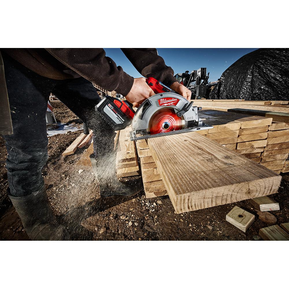 M18 FUEL 18-Volt Lithium-Ion Brushless 10 in. Cordless Dual Bevel Sliding Compound Miter Saw with 7-1/4 in. Circular Saw - Super Arbor