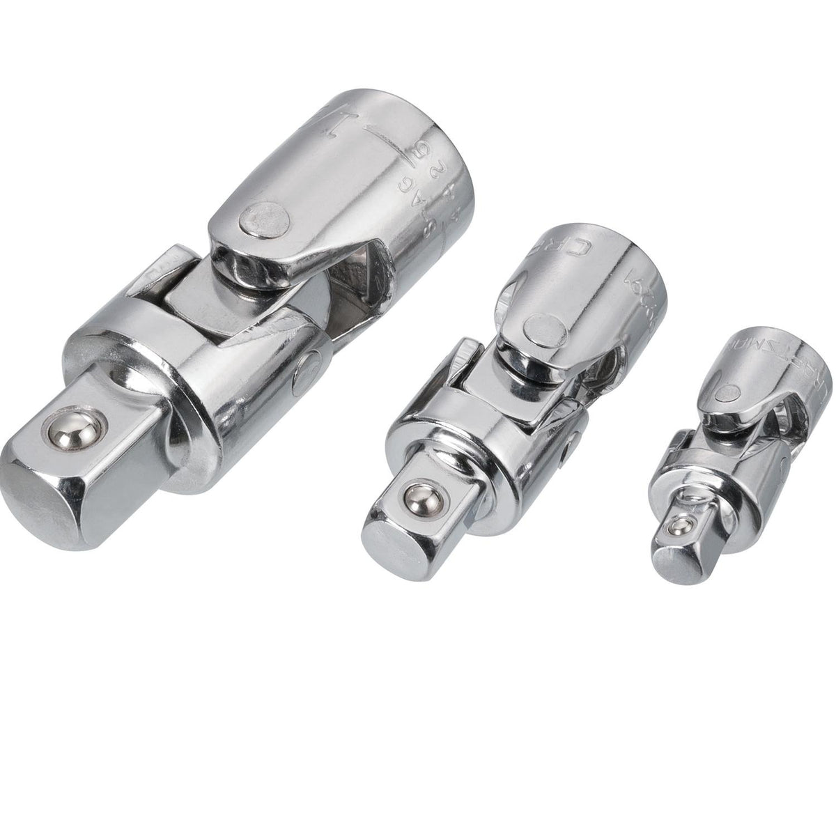Craftsman Universal Joint Set, 3 pc - 1/4, 3/8, 1/2 in. Drive