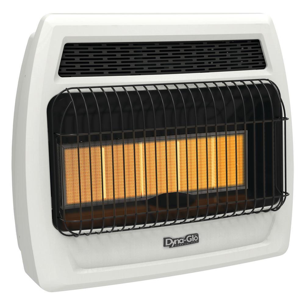 30,000 BTU Vent Free Infrared Liquid Propane Thermostatic Wall Heater - Super Arbor