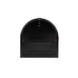 Marshall Large, Locking, Steel, Post-Mount Mailbox, Black - Super Arbor