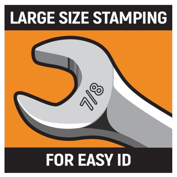 X-Large Ratcheting Combination Wrench Set with Roll (16-Piece) - Super Arbor