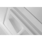 Rose 48 in. x 36 in. x 74 in. 3-Piece DIY Friendly Alcove Shower Surround in White - Super Arbor