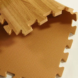 Greatmats Wood Grain Reversible Standard Wood/Tan 24 in. x 24 in. x 0.5 in. Foam Interlocking Floor Tile (Case of 25)