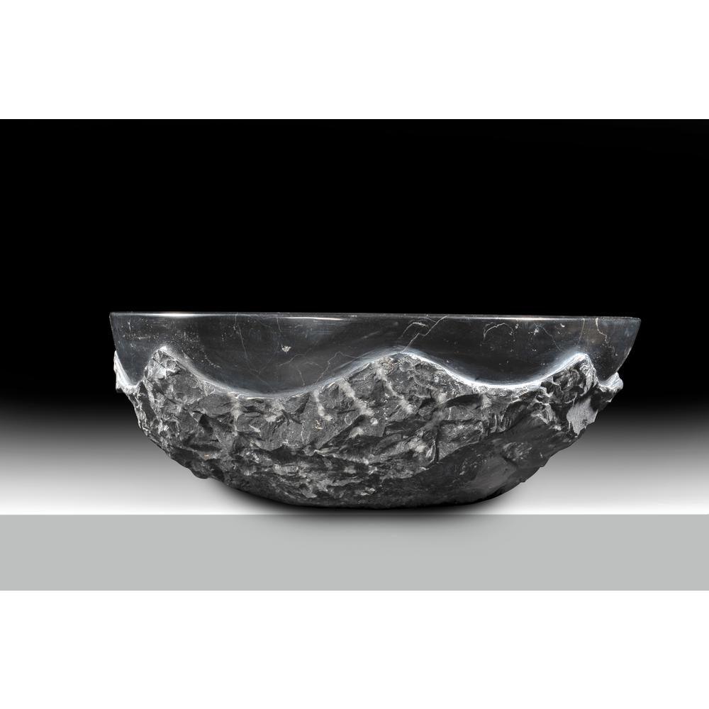 Dragons Crest Vessel Sink in Black Jade - Super Arbor