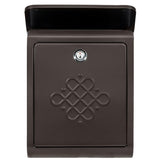 Bordeaux Locking Rubbed Bronze Wall Mount Mailbox - Super Arbor