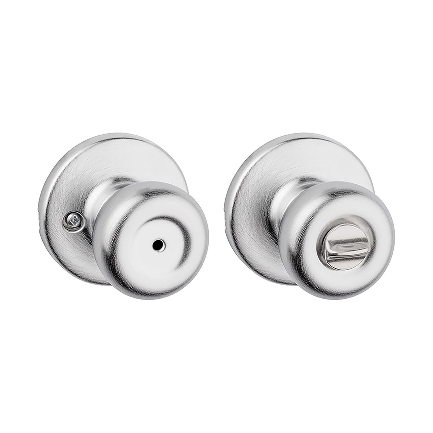 Kwikset Tylo Satin Chrome Privacy Knob, Right or Left Handed