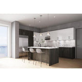 Cambridge 30-in W x 34.5-in H x 24-in D Carbon Marine Wood Engineered Wood Door Base Stock Cabinet