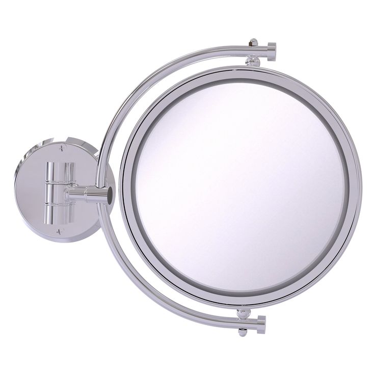 Allied Brass 8-in x 10-in Polished Chrome Double-Sided Magnifying Wall-Mounted Vanity Mirror