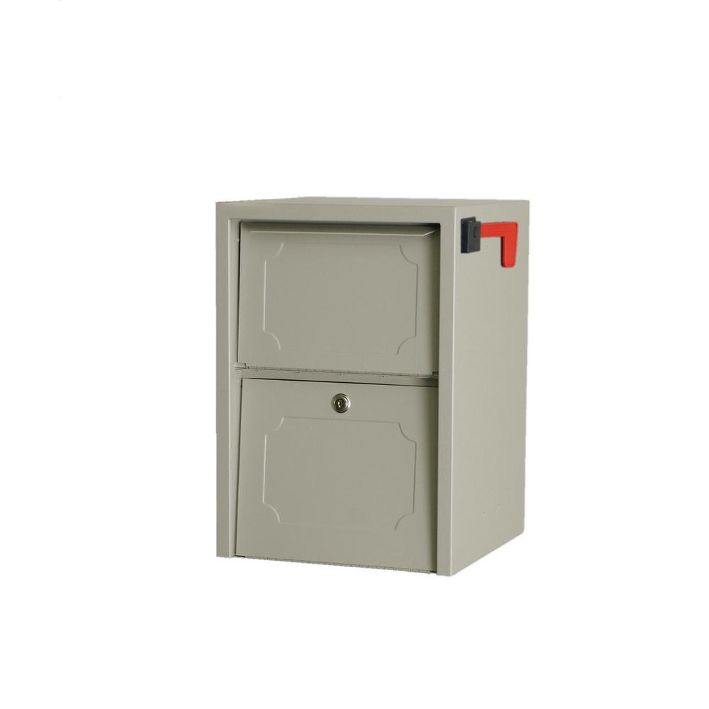 Weekend Away Vault Copper Vein Post/Column Mount Secure Mailbox - Super Arbor