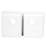 DIAMOND Undermount Granite Composite 32.06 in. 50/50 Double Bowl Kitchen Sink in White - Super Arbor