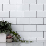 Merola Tile Crown Heights 3 in. x 6 in. Glossy White Ceramic Wall Tile (6.03 sq. ft. / Case)