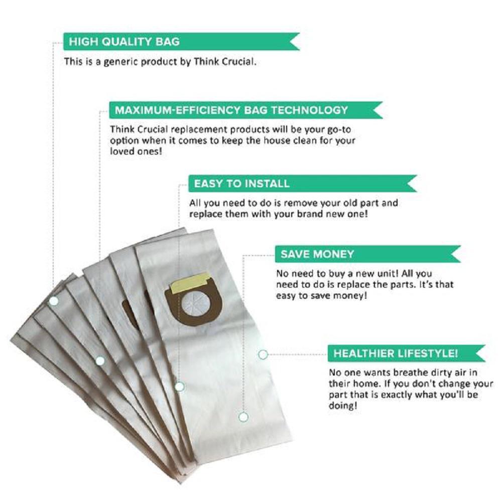 Type Y Windtunnel Paper Bags Replacement for Hoover Compatible with Part 4010100Y (18-Pack) - Super Arbor
