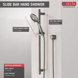 4-Spray 3.9 in. Single Wall Mount Handheld Shower Head in Stainless - Super Arbor