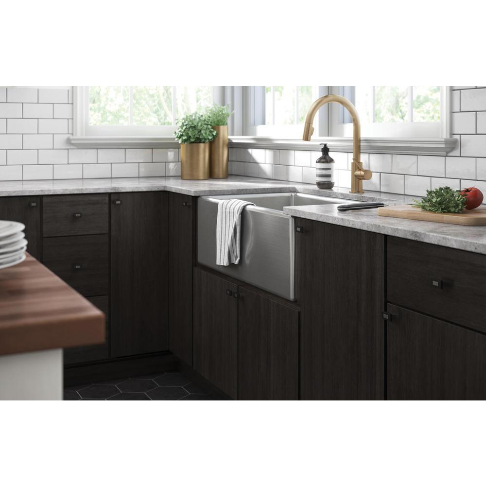 Industrial Insert 1-7/16 in. (36mm) Heirloom Silver and Matte Black Cabinet Knob - Super Arbor