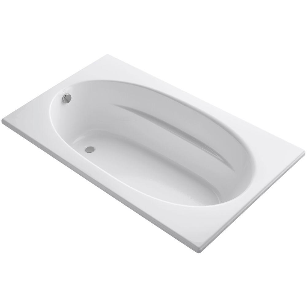 Windward 6 ft. Reversible Drain Acrylic Soaking Tub in White - Super Arbor