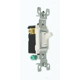 15 Amp 3-Way Toggle Switch, White (6-Pack) - Super Arbor