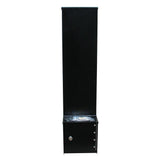 Manchester Black with Silver Antiqued Fleur De Lis Column Mount Locking Mailbox - Super Arbor