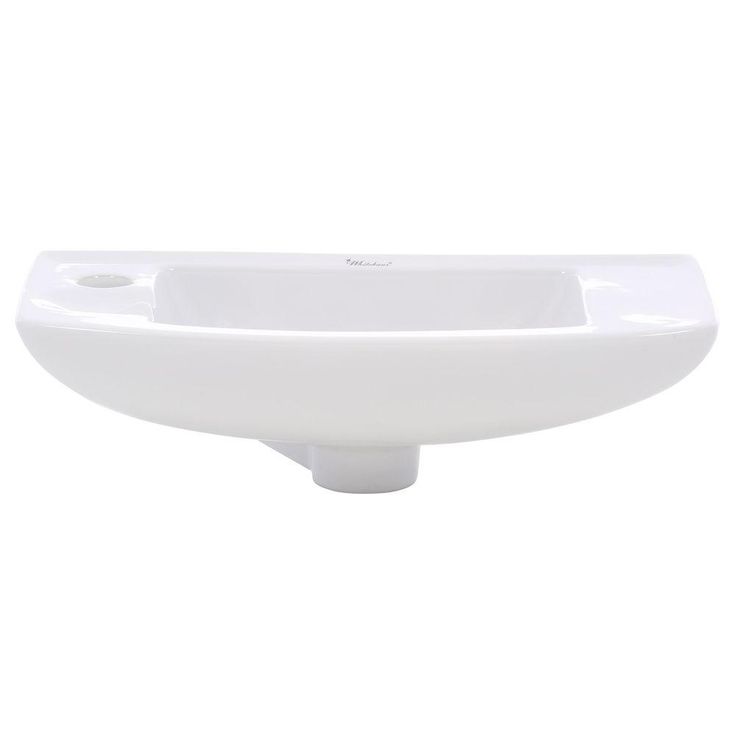 Whitehaus Collection Isabella Wall-Mounted Bathroom Sink in White