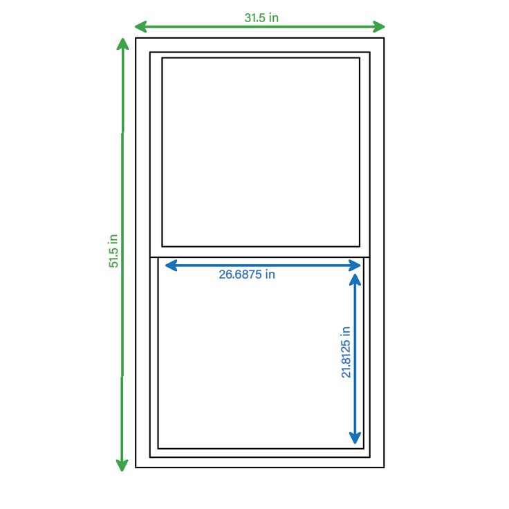 RELIABILT 150 Series New Construction 31-1/2-in x 51-1/2-in x 3-1/4-in Jamb White Vinyl Low-e Argon Single Hung Window with Grids Half Screen Included