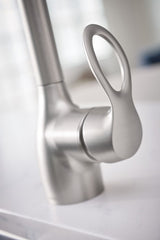 Kleo Single-Handle Pull-Down Sprayer Kitchen Faucet with Reflex and Power Clean in Chrome