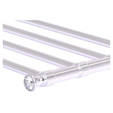 Allied Brass Carolina Crystal Collection 24-in Towel Shelf in Satin Chrome