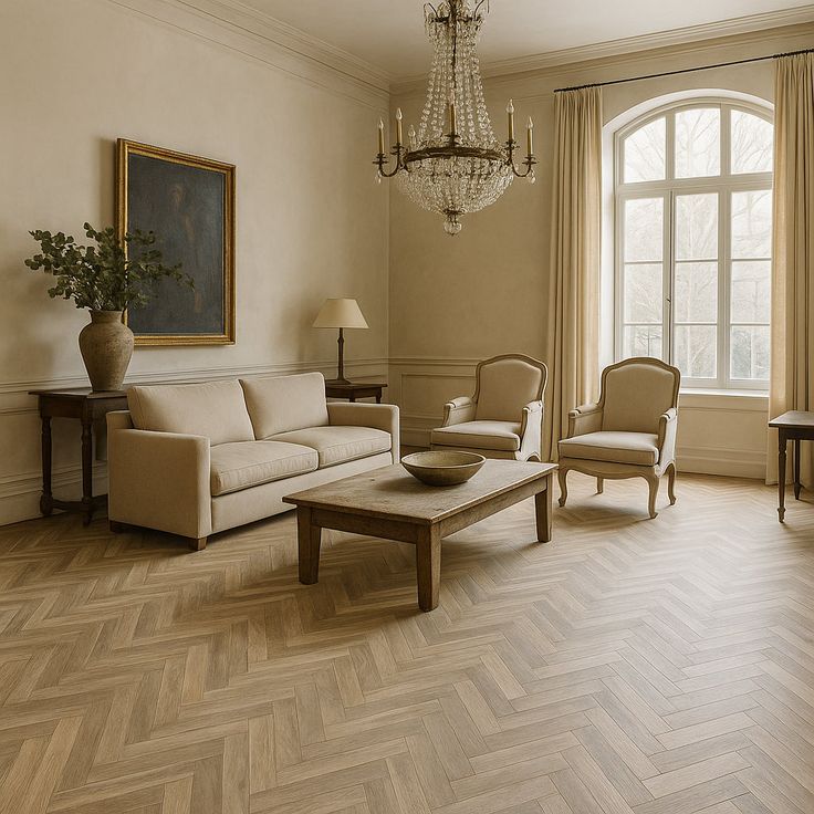 Chevron Boardwalk Pine 6 MIL x 12 in. W x 28 in. L Click Lock Waterproof Luxury Vinyl Flooring (18.9 sq. ft./case)