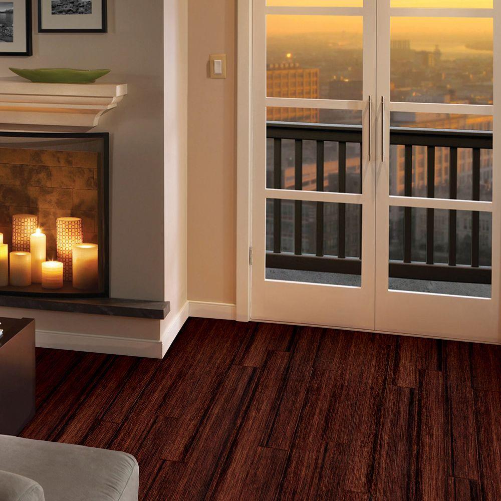 Home Legend Strand Woven Cherry Sangria 3/8 in. T x 5-1/8 in. W x 36 in. Length Click Lock Bamboo Flooring (25.625 sq. ft. / case) - Super Arbor