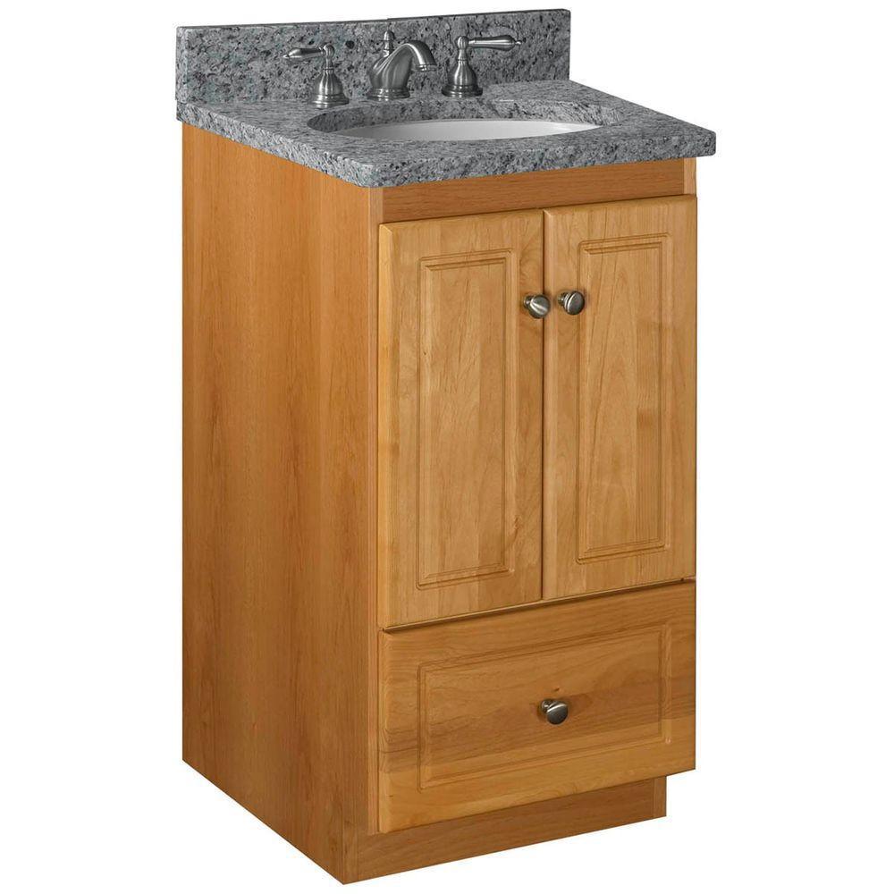 Ultraline 48 in. W x 21 in. D x 34.5 in. H Vanity Cabinet Only in Natural Alder - Super Arbor