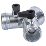 2-Way Y Shut-Off Metal Hose Connector - Super Arbor