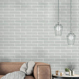 Capella Fog Brick 2 in. x 10 in. Matte Porcelain Floor and Wall Tile (5.15 sq. ft. / case)