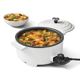 THE ROCK 3.2 Qt. White Electric Casserole Slow Cooker