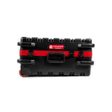 14 in. Slim Line Military-Style Wheeled Tool Case in Black - Super Arbor