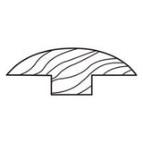Bruce 2-in x 78-in Light Mocha Vinyl T-Molding Floor Molding